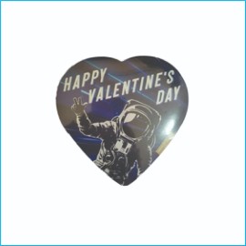 N/A Happy Valentine's Day astronaut motif chocolates (1.6 OZ 4 Pieces)