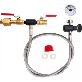 VaVoger Soda Machine CO2 Cylinder Refill Adapter Hose Soda Maker Co2 Canister Refill ...