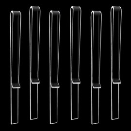 SNIRFAQM 6 Pcs Clear Acrylic Music Stand Page Holder Transparent Sheet Music Stand Clips Read Clip for Wind Musician Outdoor