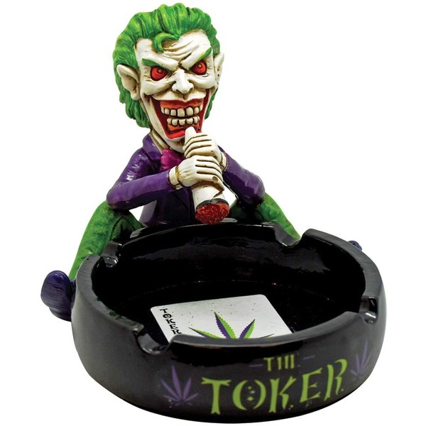 Fantasy Gifts The Toker Ashtray - Pot-Leaf Décor Resin Holds Keys Ticket Stubs and More