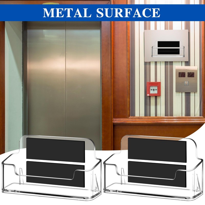 Colingmill Magnetic Business Card Holder Business Card Display Clear Desk