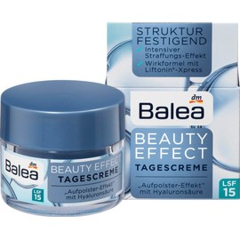 Balea Beauty Effect Day Cream Hyaluronic Acid Intensive Lifting SPF15 Vegan