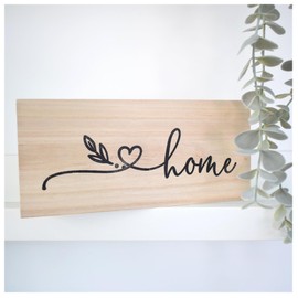 Home Solid Wood Freestanding Plaque. Wooden Shelf Sideboard Decor. Newlywed New Home Birthday Home Ornament. Aunt Friend Colleague Gift
