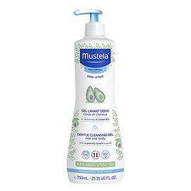 Mustela Gel de limpieza suave, gel de limpieza para el cabello del beb y el cuerpo, frmula a base de plantas con perseosa de aguacate natural...      