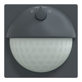 Schneider Electric Merten MEG5711-0414 ARGUS 180 UP Sensor Module with Switch for System M Motion Sensor for Indoor Use with Anti-Creep Protection, Anthracite