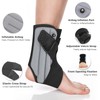 Inflatable Ankle Brace with Dual Airbag Support, Adjustable Compression Elastic