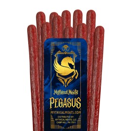 Mythical Meats Original Flavor Pegasus 12-Pack Snack Sticks – Antelope w/Beef – Dried & Dehydrated Meats Seasoned to Perfection – High Protein Snacks