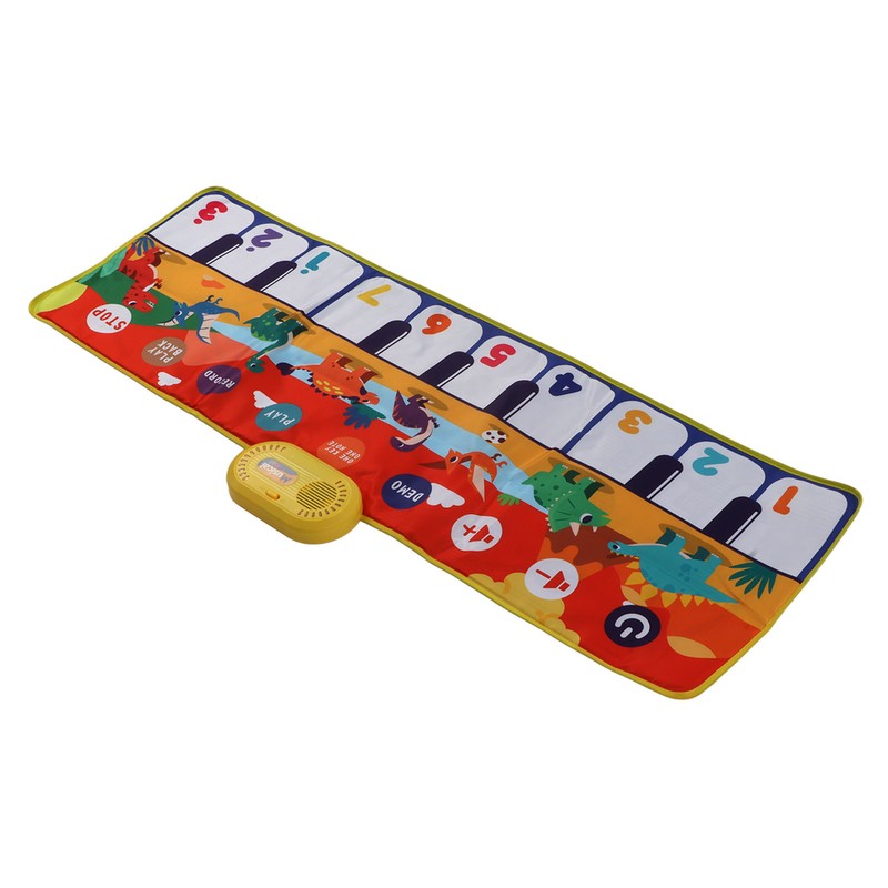 Music Piano Keyboard Dinosaur Picture Adjustable Sounds Music Touch Play