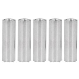 5PCS M12 Cylindrical Coupling Nuts 304 Stainless Steel Female Thread Round Connector Nut