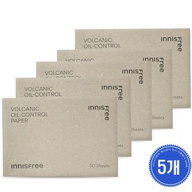 Innisfree Volcanic Clay Hanji Oil Blotting Paper 50 Sheets (5 Packs) / 이니스프리 화산송이 한지 기름종이 50매 5개