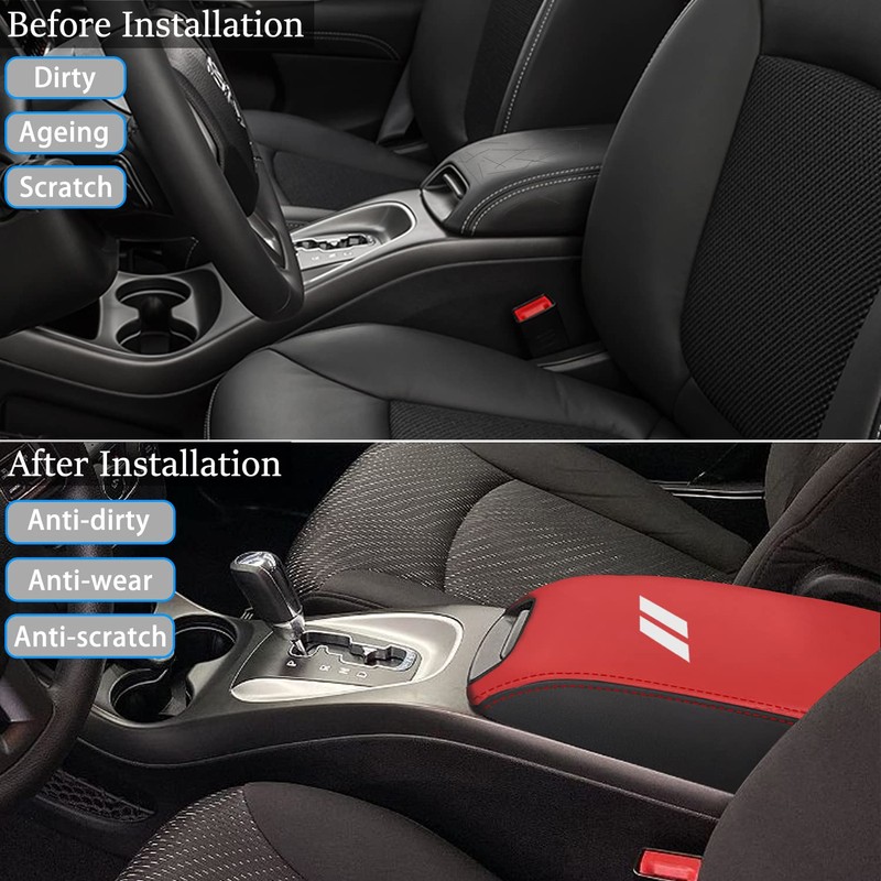 YOFAMO for Dodge Journey 2011-2020 Car Armrest Cover Center Console
