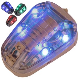 Phoking Tactical Helmet Light Survival Signal Light Military Identification Light IR and Visible LED Helmet Strobe for Outdoor Sports