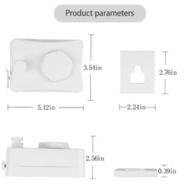 Retractable Clothesline,Wall-Mounted Heavy Duty Laundry Line,Stainless Steel Line Material,Non-Sagging Design,16.7 Feet Outdoor Clothes Drying Line(White)