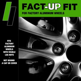 DPAccessories Lug Nuts Compatible with 2017-2022 Infiniti Q60 | Black OEM Style | for Factory Aluminum Wheels Only | Set of 20 Wheel Nuts | DINQ6002F-BK/1