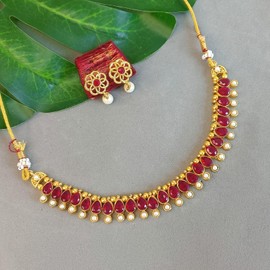 Efulgenz Indian Choker Sets Crystal Indian Jewelry Sets for Women Bollywood Faux Kundan Pearl Choker Necklace Earrings Set Wedding Jewelry for Women