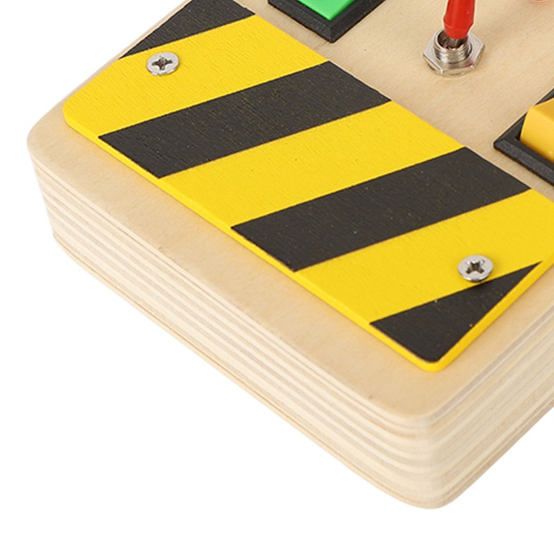 Light Switch Sensory Board Electric Wooden LED Early Education Color
