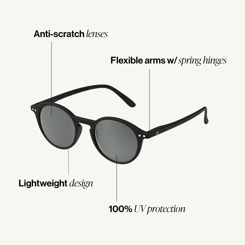 IZIPIZI Sunglasses Fashion Glasses (BLACK)