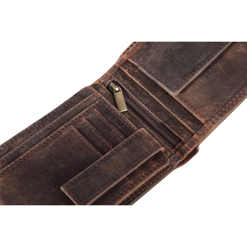 Hodalump Genuine Leather Men's Wallet in Gift Box with RFID