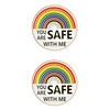 You Are Safe With Me pins Enamel Lapel Pin Rainbow