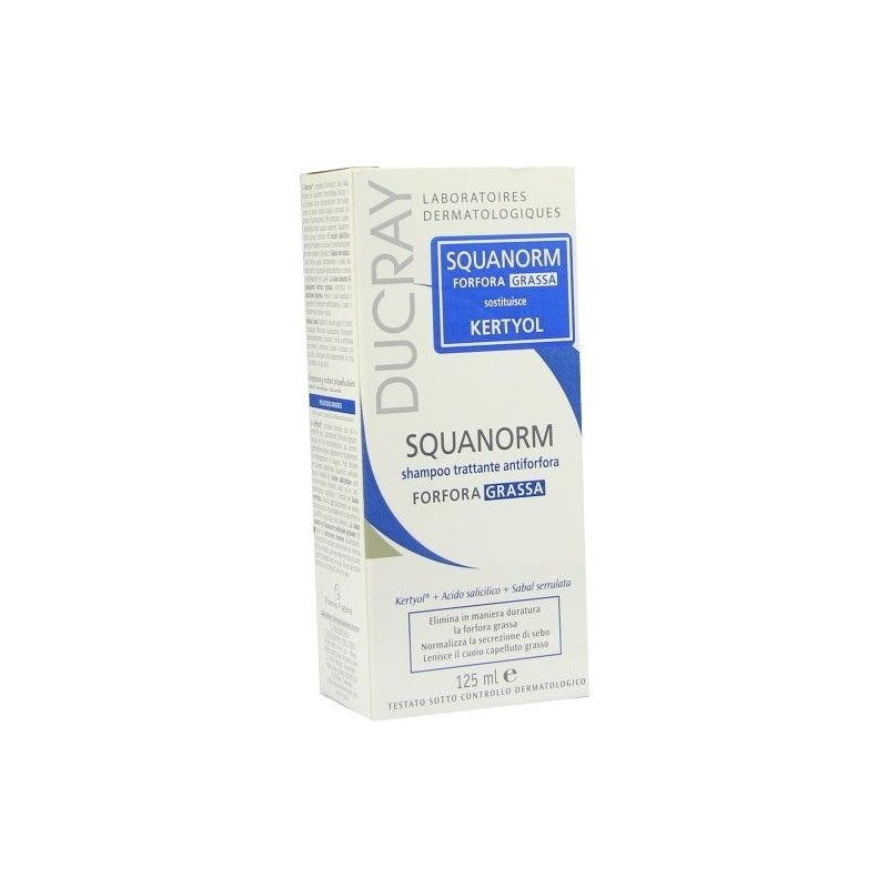 ducray squanorm oily dandruff shampoo 125 ml