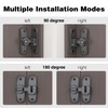 Barn Door Lock, 90/180 Degree Gate Latches, Zinc Alloy Right