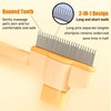 Pack of 2 Self-Cleaning Pet Brush, Dog Comb & Cat