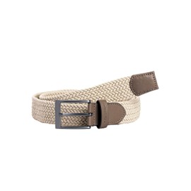Redbridge Braided Belt Elastic Flexible Adjustable Unisex Stretch Belt, beige
