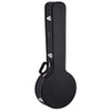 Ortega Guitars Banjo Economy Hardshell Case-15 mm Velvet Padding-Black w/Chrome