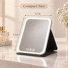LED Dimmable Makeup Mirror with 3 Color Light Modes, Adjustable