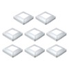 uxcell 8Pcs Post Base Cover, 6"x6" (Internal Size 3.25"x3.25") Metal