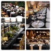Teruntrue 1 Pack Black Polyester Tablecloth 100 x 140 cm