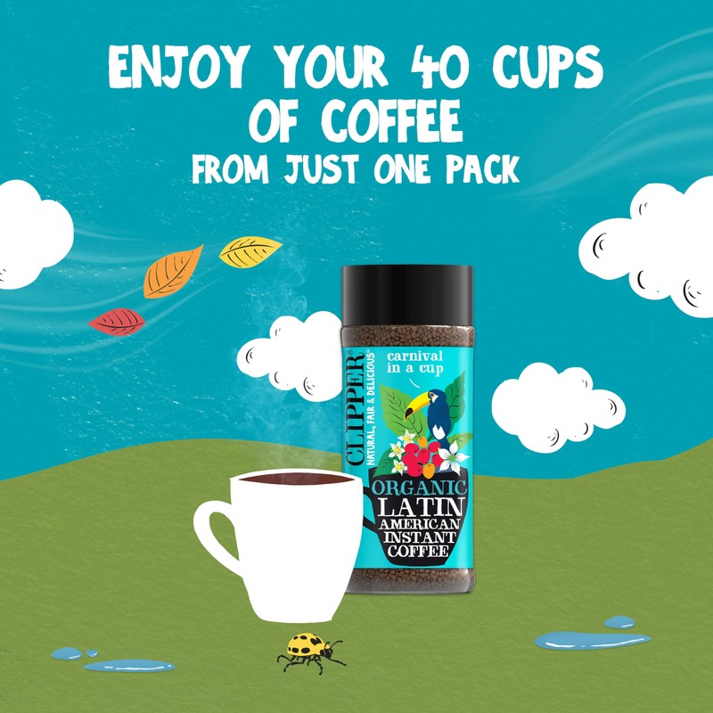 Clipper Coffee: Organic Latin American Instant Coffee – Medium Roast