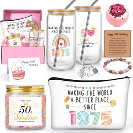 50th Birthday Gifts for Her, 50th Birthday Gifts for Women, 1975 Birthday Gifts, 50 Year Old Birthday Gifts for Women, Cool Gifts for Women 50s, 50th Birthday Decorations for Her, 50 Bday Gifts Idea