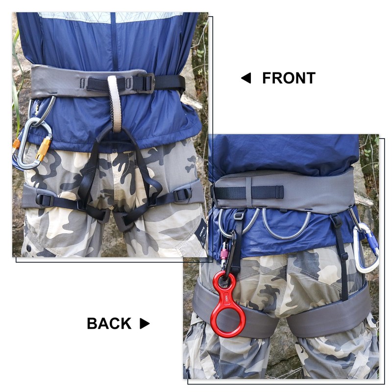 NewDoar Climbing Harness, Mountaineering Rock Climbing Harness, Half Body Harness