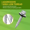 CAMNWAMN #10 x 2 Inch, 300 Pcs Hex Head Metal