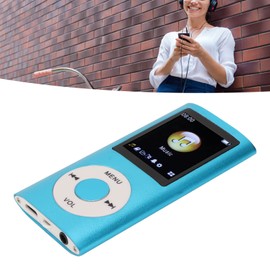 Yctze MP3/MP4 Player, Portable Music Player with Earphone, 1.8 inch HD Screen, Support up to 64GB Memory Card, 8H Playing time, Super Light Metal Shell(Blue)
