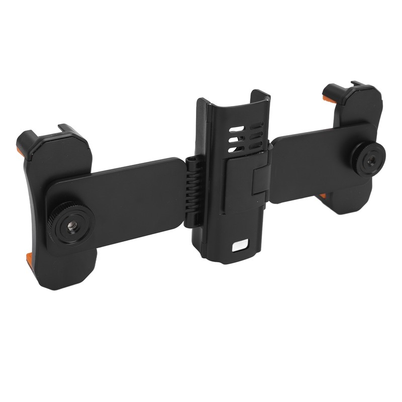 Dual Phone Extension Holder Cold Shoe Adapter Mount Mobile Phone