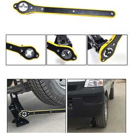 Universal Automotive 360° Swivel Labor-Saving Jack Ratchet Wrench, Scissor Jack Lift Speed Handle Tool Jack Lug Handle Tool Tire Wheel Jack Wrench for Travel/Truck/SUV (2 PCS)