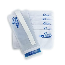 HPXfresh® Premium Reusable Fleece Cover for Cold and Warm Multiple Gel Compress and Instant Cold Compress, Gel Cool Pack Protective Case with Elastic Band for Protection and Secure Hold Pack of 6