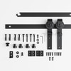 FLYVLIEG Upgraded 4FT Mini Folding Sliding Barn Door Hardware Kit