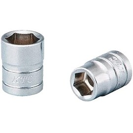Kyoto Machine Tools (KTC) Socket Hexagonal B2-04-S Size: 0.1 x Total Length: 0.6 x 0.6 inches (16 x 6.35 mm)