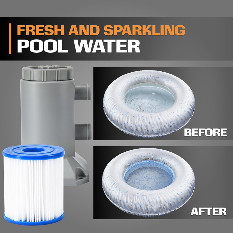 EDOU 530 GPH Above Ground Pool Cartridge Filter Pump –