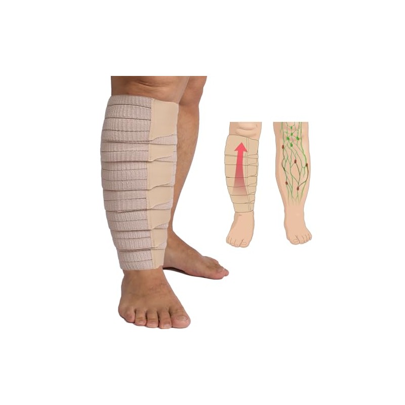 Envoltorios ajustables para linfedema y compresión para piernas - Alivia