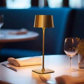 Artilo Glass Lampshade Table Lamp,Cordless Desk lamp,Battery Operated lamp,USB Rechargeable LED Desk Lamp,Dimmable,Couple Dinner/Restaurant/Outdoor Camping/Bedroom,Touch Switch,Copper Color