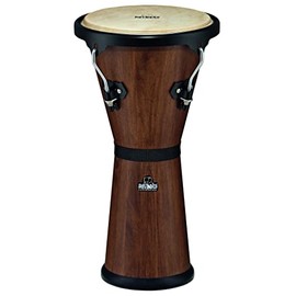 Nino Percussion Djembe with Hardwood Shell and 10" Natural Head-NOT Made in China-Tuning Lugs, for Classroom Music, 2-Year Warranty (NINO48WB-M)