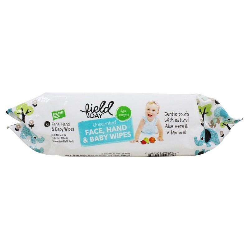 Field Day - Eco-Friendly Baby Wipes Resealable Refill Pack Unscented