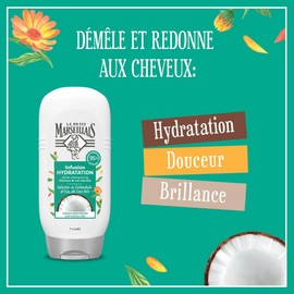 Le Petit Marseillais Après-Shampooing Hydratation Infusion Calendula/Eau de Coco Calendula/Coconut Water Infusion Hydration Conditioner