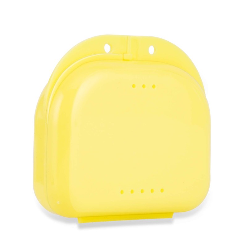Annhua Denture Storage Box, Mouthpiece Case, Denture Case, Perforated and