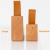 Large Wood Door Stopper, Solid Wooden Non-Slip Door Wedge, Sturdy