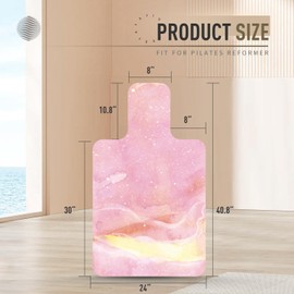 Faittd Non-Slip Pilates Reformer Mat, Microfiber Suede Reformer Mat,Reformer accessories, Easy to Wash